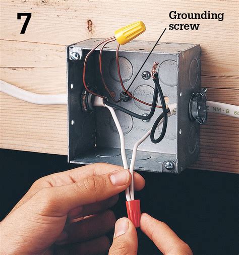 how to attach ground wire to metal box|wire to metal box.